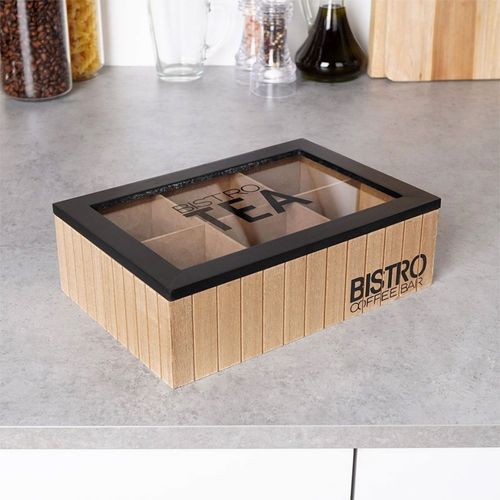 drewniany pojemnik na herbatę ekspresową 259348 na Arena.pl