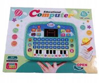 LAPTOP edukacyjny komputer TABLET LED PIANINKO NAUKA ANGIELSKIEGO ZABAWKOWY