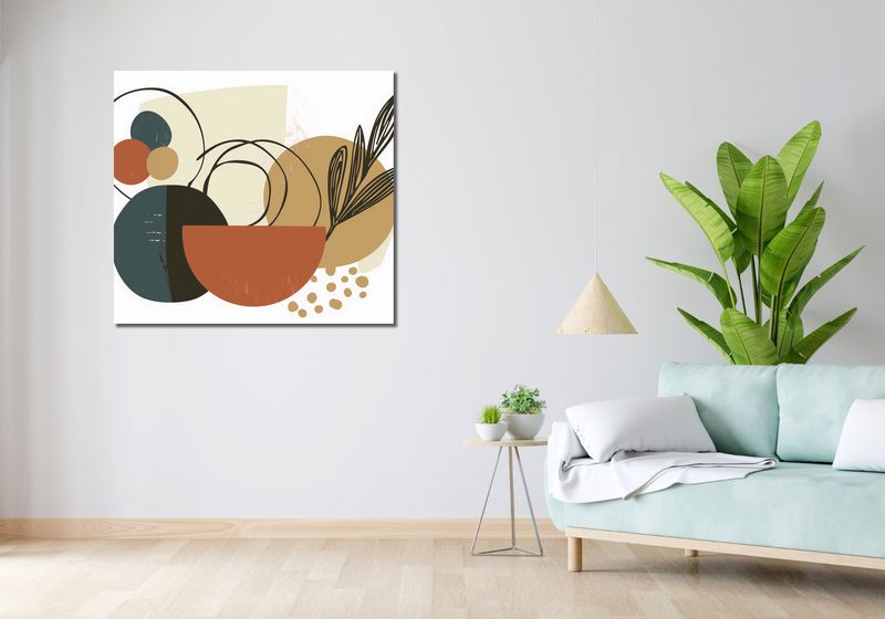 Obraz 100x90cm Kolaż Roślin zdjęcie 2