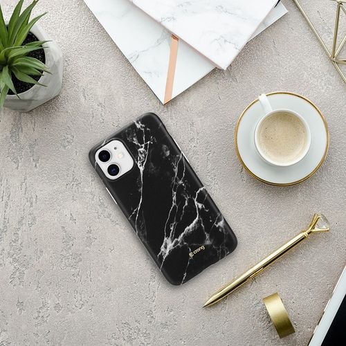 Crong Marble Case – Etui iPhone 11 (czarny) na Arena.pl