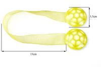 Upinacz dekoracyjny z magnesem koło żółty x2