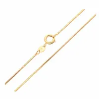 Złoty łańcuszek żmijka stal chirurgiczna