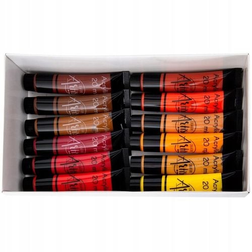 FARBY AKRYLOWE DUŻY ZESTAW FARB AKRYLOWYCH 36x20ml FARBA AKRYLOWA na Arena.pl