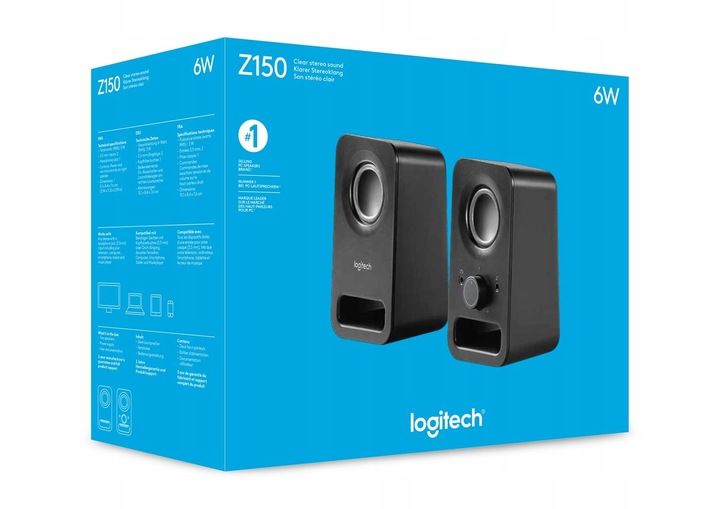 Zestaw głośników 2.0 Logitech Z150 Black zdjęcie 7