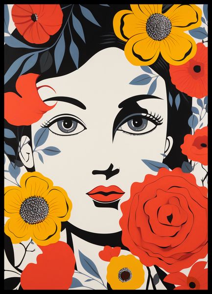 Plakat 50x70cm Kwiatowa Aura zdjęcie 2