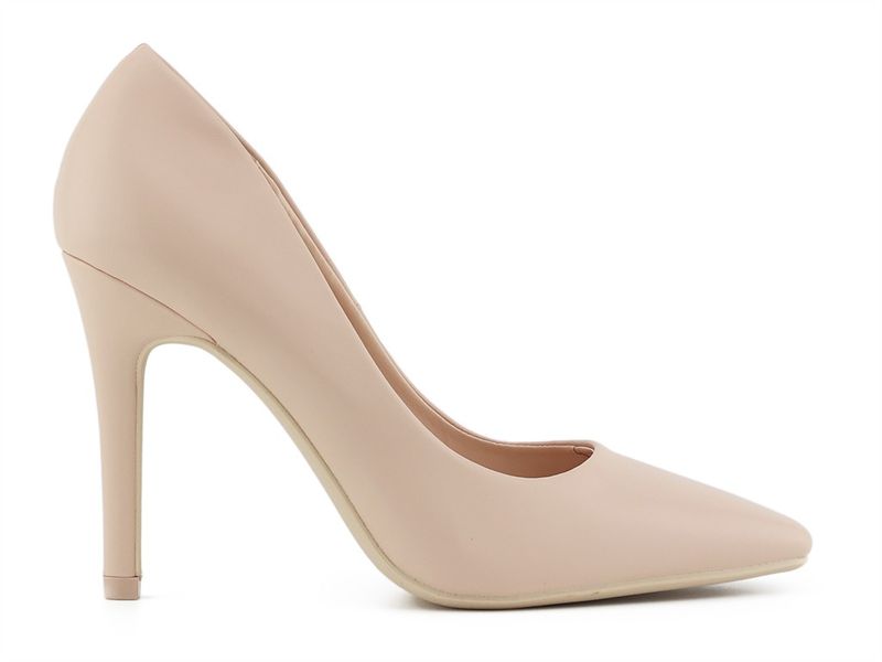 Beżowe szpilki na platformie matowe 40 zdjęcie 1
