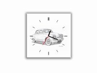 ZEGAR SZKLANY KWADRATOWY 01- Francja - Simca Aronde - 1951