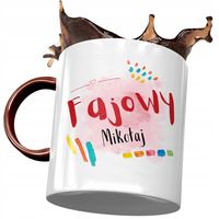 Kubek Bordowy Dla Mikołaja Kolegi Na Prezent Z Nadrukiem Ze Zdjęciem
