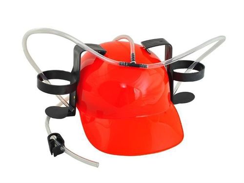 Kask piwny czerwony na Arena.pl