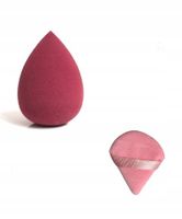 Gąbka do makijażu + puszek do pudru do makijażu zestaw 2 szt.