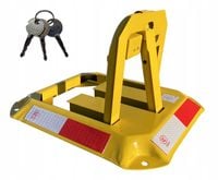 SKŁADANA BLOKADA PARKINGOWA ZAPORA STALOWA MIEJSCA PARKINGOWEGO WZMOCNIONA