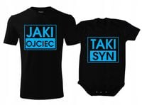 ZESTAW MĘSKA KOSZULKA DLA TATY I BODY DLA SYNA