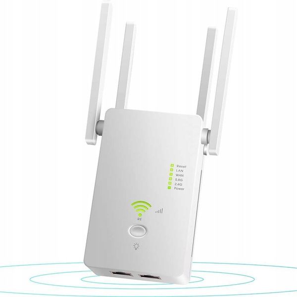 REPEATER WIFI WZMACNIACZ SYGNAŁU Dual Band 2,4Ghz/5Ghz AC1200 1200Mb/s zdjęcie 3
