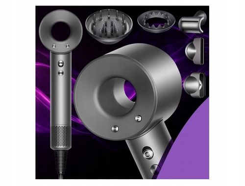 Suszarka Do Włosów Z Dyfuzorem Jonizacją Mocna Zimny Nawiew 5W1 5 Końcówek na Arena.pl