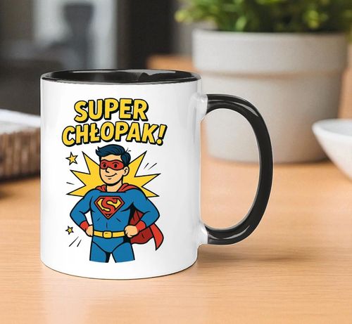 Kubek z nadrukiem prezent Dzień CHŁOPAKA dla kolegi chłopca urodziny wzory na Arena.pl