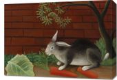 Obraz 70x50cm The Rabbit's Meal, Rousseau Vintage do Salonu