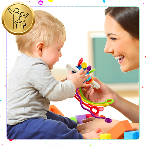 zabawka sensoryczna dla niemowlaka 4 w 1 ośmiornica rozwój zmysłów dziecka na Arena.pl