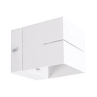 LAMPA ścienna ELTON 03956 Ideus metalowa OPRAWA kwadratowy kinkiet kostka biała