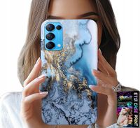 ETUI DO OPPO RENO5 4G 5G - MARMUREK MARMURKI DAMSKIE WZORY +SZKŁO
