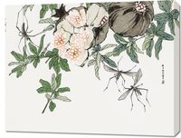 Obraz 90x70cm Owoc Granatu Morimoto Toko Japoński Vintage do Salonu