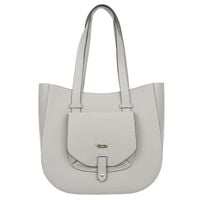 VEZZE torebka skórzana klasyczna z długimi rączkami V548 j.szara