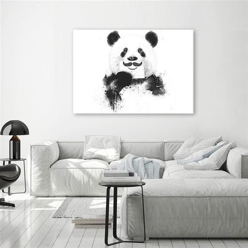 Obraz na płótnie – Canvas, Panda z wąsem 100x70 na Arena.pl