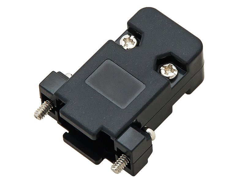 D-SUB DB 9(H) OBUDOWA na kabel czarne zdjęcie 1