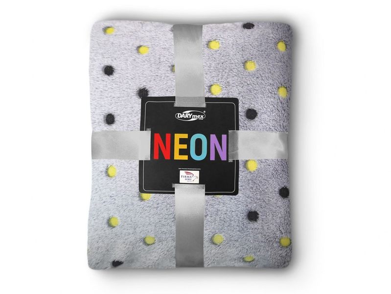 Koc NEON/popiel/150x200 zdjęcie 1