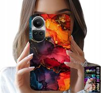 ETUI DO OPPO RENO10 PRO 5G - KAMIENNE WZORY, OBUDOWA CASE + FOLIA
