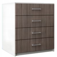 Komoda Do Salonu Na Ubrania 4 Szuflady Lana Dąb Sonoma Tabac