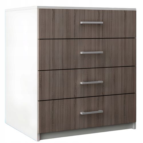 Komoda Do Salonu Na Ubrania 4 Szuflady Lana Dąb Sonoma Tabac na Arena.pl