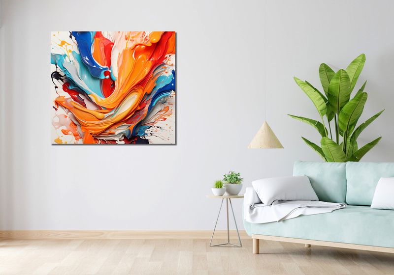 Obraz 100x90cm Taneczne Fale zdjęcie 2