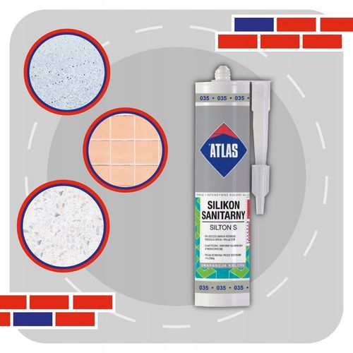 ATLAS SILIKON SILTON S 280ml - 035 SZARY na Arena.pl
