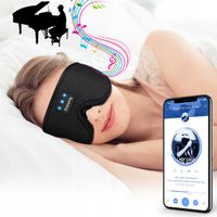 2 x MASKA OPASKA NA OCZY DO SPANIA SŁUCHAWKI BLUETOOTH