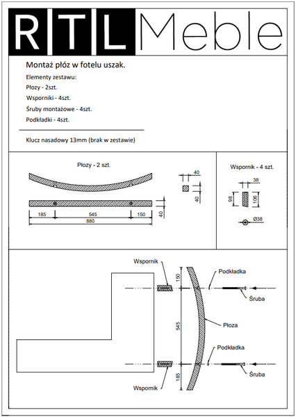 Bujany Fotel Uszak Liście + Nogi + Poduszka GRATIS