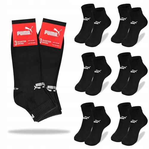 Puma Skarpety Męskie Zakostki Logo Bawełna 6 par Quarter C3 Rozmiar 43/46 na Arena.pl
