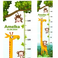 Miarka wzrostu PREZENT na urodziny DZIECKO imię