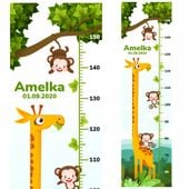 Miarka wzrostu PREZENT na urodziny DZIECKO imię