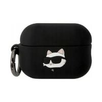 Etui na słuchawki KARL LAGERFELD Choupette Head do AirPods Pro 2 Czarny