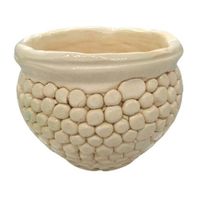 Doniczka Ceramiczna Handmade Kwiatki w Kapciach