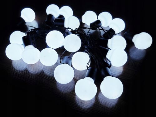 LAMPKI CHOINKOWE KULE KULKI 20 LED TIMER GIRLANDA na Arena.pl