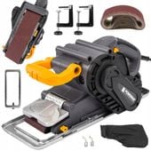 SZLIFIERKA TAŚMOWA DO DREWNA METALU RĘCZNA STOŁOWA Z REGULACJĄ MOCNA 2000W