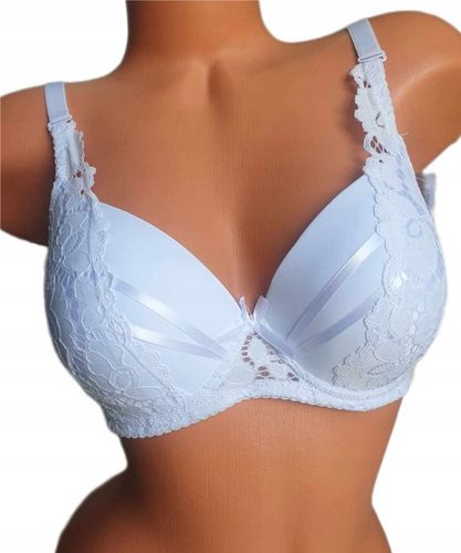 Biustonosz koronkowy stanik usztywniany zbierający z fiszbinami 90C kolory na Arena.pl