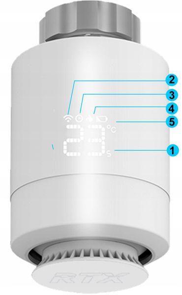Głowica Termostatyczna RTX Termostat Inteligentny ZigBee TUYA Smart zdjęcie 7