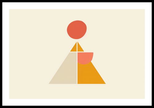 Plakat 60x40cm Piramida Równowagi na Arena.pl