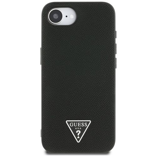 Guess Grained Triangle MagSafe - Etui do iPhone 16e (czarny) na Arena.pl