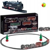 ELEKTRYCZNA KOLEJKA CIUCHCIA RETRO pociąg + tory