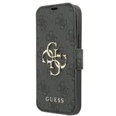 Etui Guess 4G Big Metal Logo na iPhone 13 Pro Max 6,7" - szare