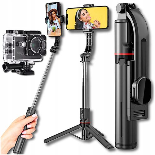 SELFIE STICK STATYW DO TELEFONU TRIPOD Z PILOTEM KIJEK STATYW BLUETOOTH BT na Arena.pl