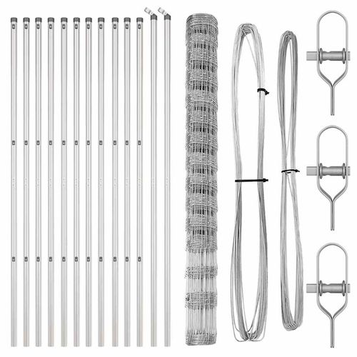 Ogrodzenie pastwiskowe Srebrny 25 x 1.6 m Stal galwanizowana na Arena.pl